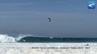 16TH OF OCTOBER 2017 OPHELIA HURRICANE MONSTERWAVE TARIFA SPAIN [upl. by Joline]