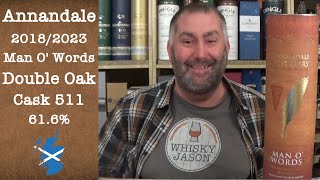 Annandale 20182023 Man O Words Double Oak Cask No 511 Founders Selection Verkostung WhiskyJason [upl. by Descombes]