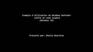 Exemple de malware Windows [upl. by Enahpets148]