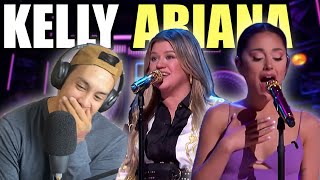 Kelly Clarkson and Ariana Grande absolutely DESTROYED Mixed Tape Melody on Jimmy Fallon [upl. by Marchelle]