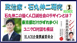 石丸伸二研究③Remix人口減社会のデザインとは？東京都だけがずれまくり！ 供給過剰経済からブラック企業は退場すべき！ [upl. by Ludwig]