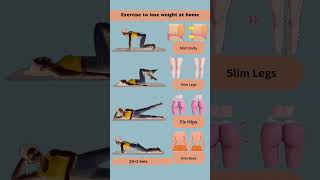 Exercise to lose weight at home🏠 exercise loseweight weightloss workout motivation home yoga [upl. by Barimah]