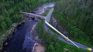 Utvidet video av en bladtransport til Tonstad Vindpark [upl. by Nnyre476]