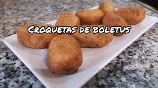 😋CROQUETAS DE BOLETUS🍄🍄riquísimas y cremosas Cocina con Anabel [upl. by Adia]