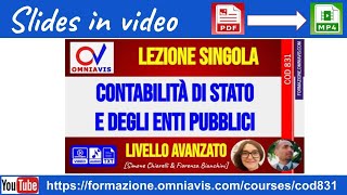 Slides in video PDFMP4 Contabilità di Stato e enti pubblici  Chiarelli  Bianchini Cod831 [upl. by Middleton]