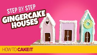 How To Make EASY Gingerbread House Cakes by Cat Dela Rama  How To Cake It Step By Step [upl. by Iahc]