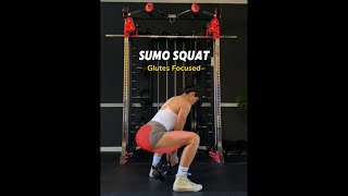 Glute Focused Dumbbell Sumo Squat Tips [upl. by Reilamag934]