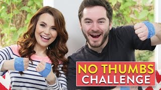 NO THUMBS CHALLENGE ft CaptainSparklez [upl. by Jillie]