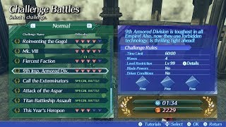 Xenoblade Chronicles 2  9th Imp Armored Div 134  Challenge Normal [upl. by Ridley583]