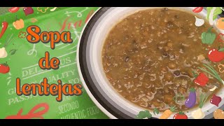 Como 👑guisar LENTEJAS🧤 una sopa deliciosa y fácil [upl. by Damara577]