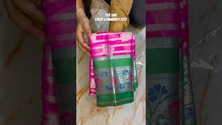 Meesho Trending saree haul meesho shorts [upl. by Grethel304]