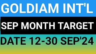 GOLDIAM INTERNATIONAL STOCK LATEST NEWS UPDATES 12SEP24GOLDIAM INTERNATIONAL SHARE LATEST NEWS [upl. by Nanam]