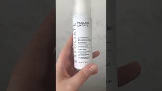 Paula’s Choice 8 AHA lotion exfoliant short review paulaschoice aha lotion skincare review [upl. by Alleahcim183]