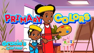 Primary Colors Song  Learning Colors with Gracie’s Corner  Nursery Rhymes  Kids Songs [upl. by Leinahtan]