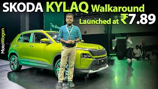 Skoda Kylaq 2024  Walkaround Review  Tamil Car Review  MotoWagon [upl. by Aikahc786]