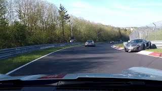 Nürburgring Nordschleife  Two incidents Hatzenbach amp Schwedenkreuz [upl. by Nnylyrehc]