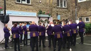 Brighouse amp Rastrick Band perform Knight Templar in Uppermill 2018 [upl. by Jessie560]