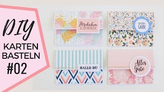 Karten selber basteln  DIY  Cards  Bastelanleitung  Basteln  Tutorial [upl. by Airottiv]