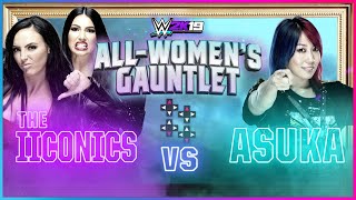 WWE 2K19 ALLWOMENS GAUNTLET ASUKA vs THE IICONICS  Gamer Gauntlet [upl. by Heimer]