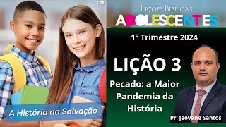 EBD  Lição 01  Primários  1º Trimestre de 2024  Ieadalpe  O Primeiro Encontro na Bíblia [upl. by Mathias]