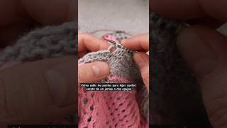 Imperdible Tutorial 😄💜🧶 Seguro te va ayudar en tus proyectos de Tejido Escote Cuello de un Jersey [upl. by Eerihs]