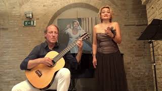 Massimo Agostinelli and Anastasia Pirogova play live Franz Schubert Serenata Ständchen arrMertz [upl. by Merrily]