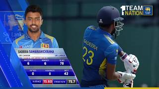 Sadeera Samarawickrama 54 vs England in 5th ODI at RPICS [upl. by Rriocard]