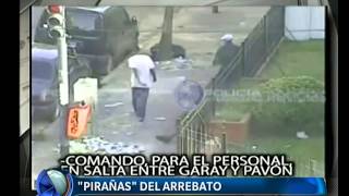 Video de feroz ataque y robo de las quotpirañasquot  Telefe Noticias [upl. by Edsel]