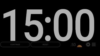 15 minute Timer Countdown 15minutes timer and stopwatch ‎SaimClock [upl. by Grega]