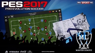 PES 2017  Master League 1 O INÍCIO NA EUROPA  PC [upl. by Atinna]