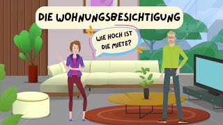 Wohnung mieten  Wohnungsbesichtigung  Deutsch lernen [upl. by Adnilam]