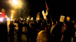 Palestine Chant in Arabic at Protest for Gaza November 21 [upl. by Acinomahs251]