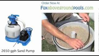 16quot Intex 2650 gph Pool Sand Filter Pump Instructional Video 56671 [upl. by Gleason]