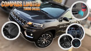 JEEP COMPASS LIMITED 20 TURBO DIESEL 2022 FICHA TÉCNICA COMPLETA [upl. by Kezer]