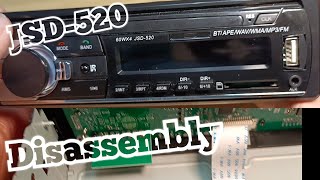 Autoradio JSD520 1DIN ISO  disassembly [upl. by Enneirdna]