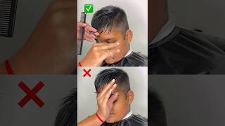 RIGHT WAY TO CUT FRONT HAIR barbering haircut [upl. by Sheryl222]