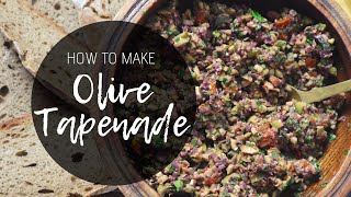 Olive Tapenade Recipe  How to make the best Vegan Olive Tapenade Dip [upl. by Bonnee]