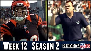 Madden 25 Rams Connected Franchise  Week 12  Bengals  Season 2 [upl. by Rebmyt]