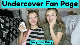 Going Undercover As A Fan Page  Jacy and Kacy [upl. by Nivre]