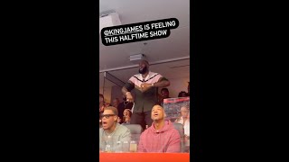 LeBron James Dancing Super Bowl LVI Halftime Show 😂 Shorts [upl. by Euqram]