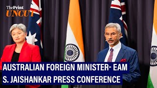 S Jaishankars attack at Canada during press conference with Australian Foreign Minister Full [upl. by Shelly530]