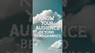 Go beyond demographics and stereotypes Understand your audience psychology values and mindset 🔑 [upl. by Phelips]