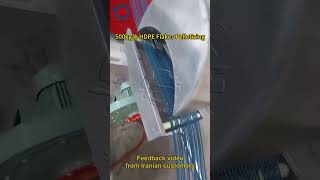 500KGH HDPE Flakes Pelletizing Feedback Video From Iranian Customer [upl. by Hurless]