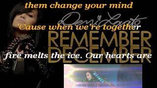 Demi Lovato  Remember December Karaoke [upl. by Sutton]