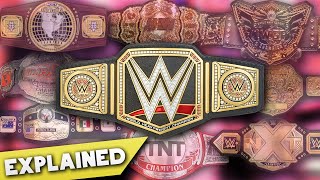 How WWE Championship Belts Are Made And The History Of Title Belts Explained [upl. by Emarej]