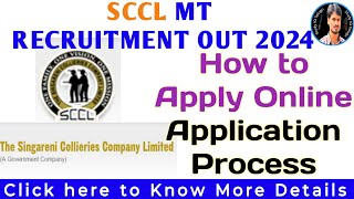 How to Apply SCCL MT Singareni Notification 2024 In Telugu by Srikanth [upl. by Jeffrey]