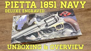 Unboxing The Deluxe Engraved 1851 Navy Revolver [upl. by Anerol]