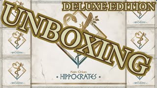 SMGSLT  Unboxing Hippocrates Deluxe Edition KICKSTARTER [upl. by Juley]