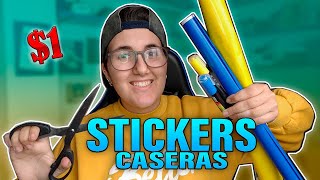 CÓMO HACER 200 STICKERS POR 1 TUTORIAL  Carka [upl. by Noyad]