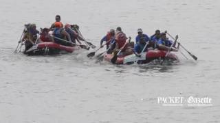 Rafts race at the Beaufort Water Festival [upl. by Trometer]